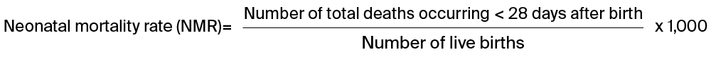 Neonatal mortality rate formula