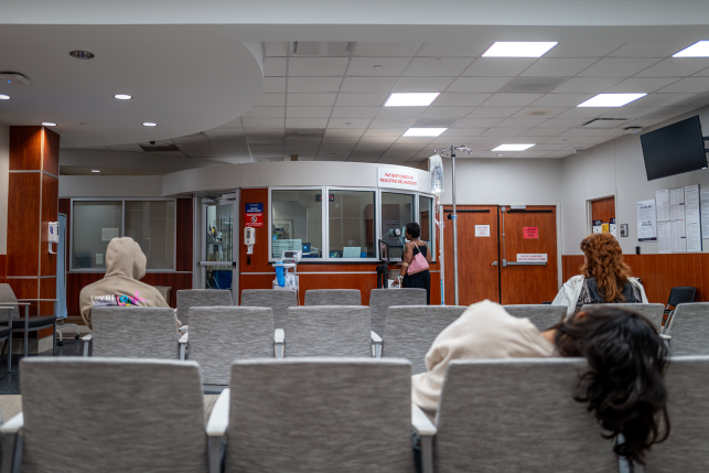 Waiting room view from back