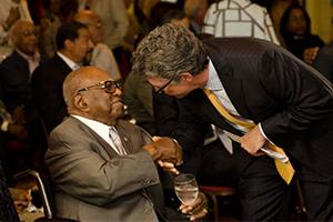 Alvin Blount, M.D. and Cone Health CEO Terry Akin