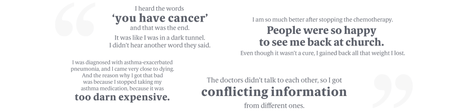 Quotes of seriously ill people