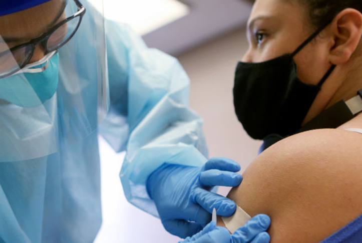 Medicaid patient receiving flu vaccine