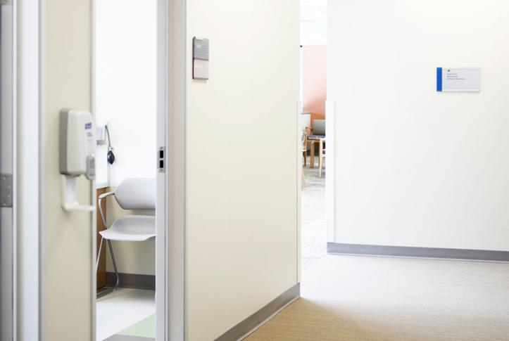 empty hospital corridor