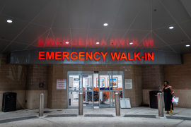 Emergency room door