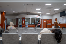 Waiting room view from back